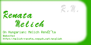 renata melich business card